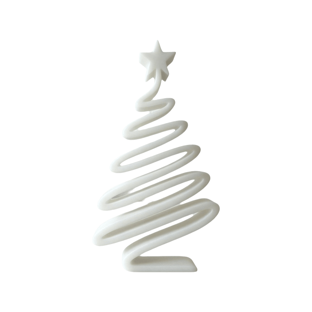 3D Printing Xmas Ideas - Einfache 3D-gedruckte Weihnachtsfigur in Spiralform, künstlerische