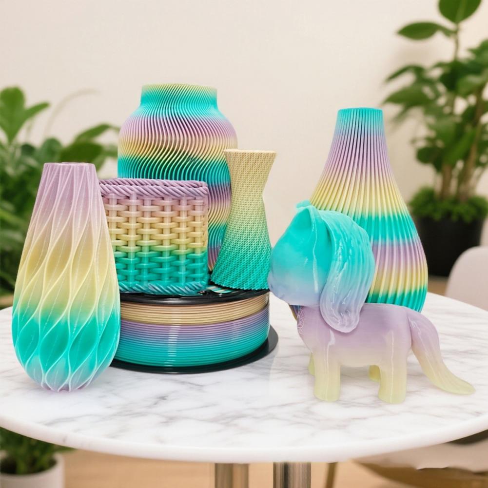 Petg Filament - 1,75mm PETG-Filament FDM-Druckerzubehör Regenbogen-Farbverlauf PETG-Filament 1,75mm