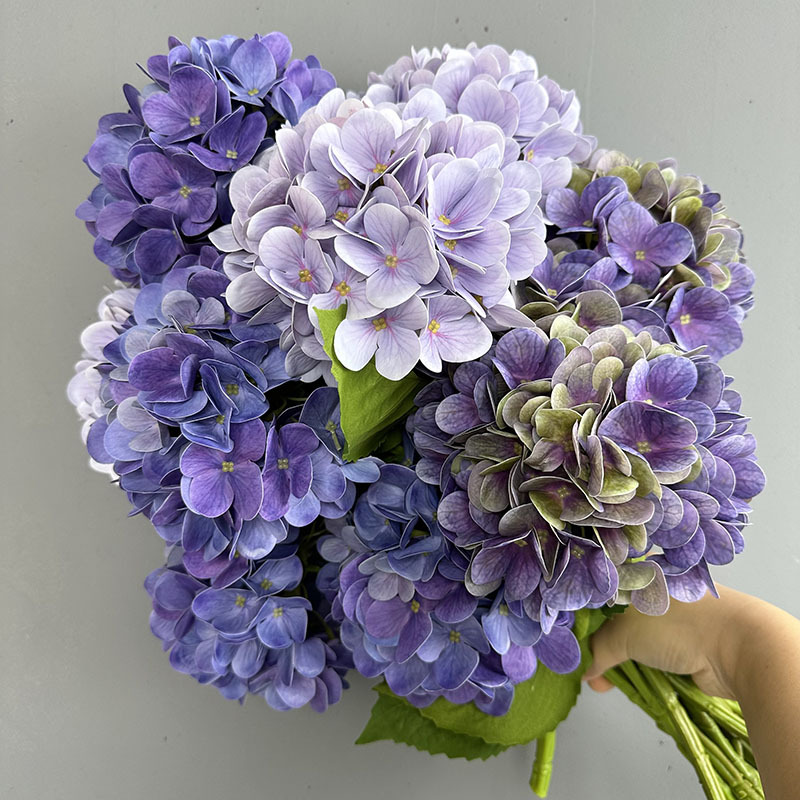 3D Printing Ai - Simulierte 3D-Druck Handgefühl Hortensie gefälschte Blume