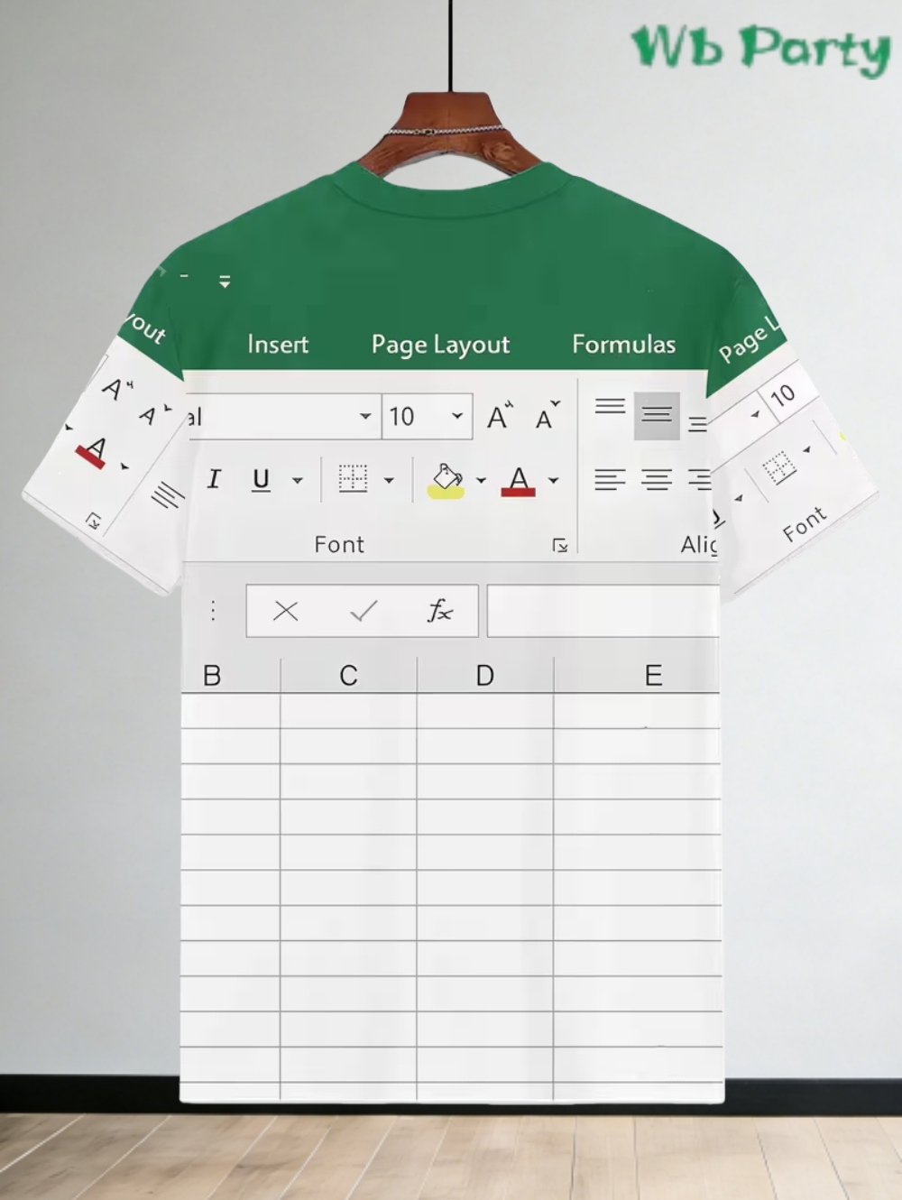 3D Printing Online Service - Casual Excel T-shirt für Männer 3D