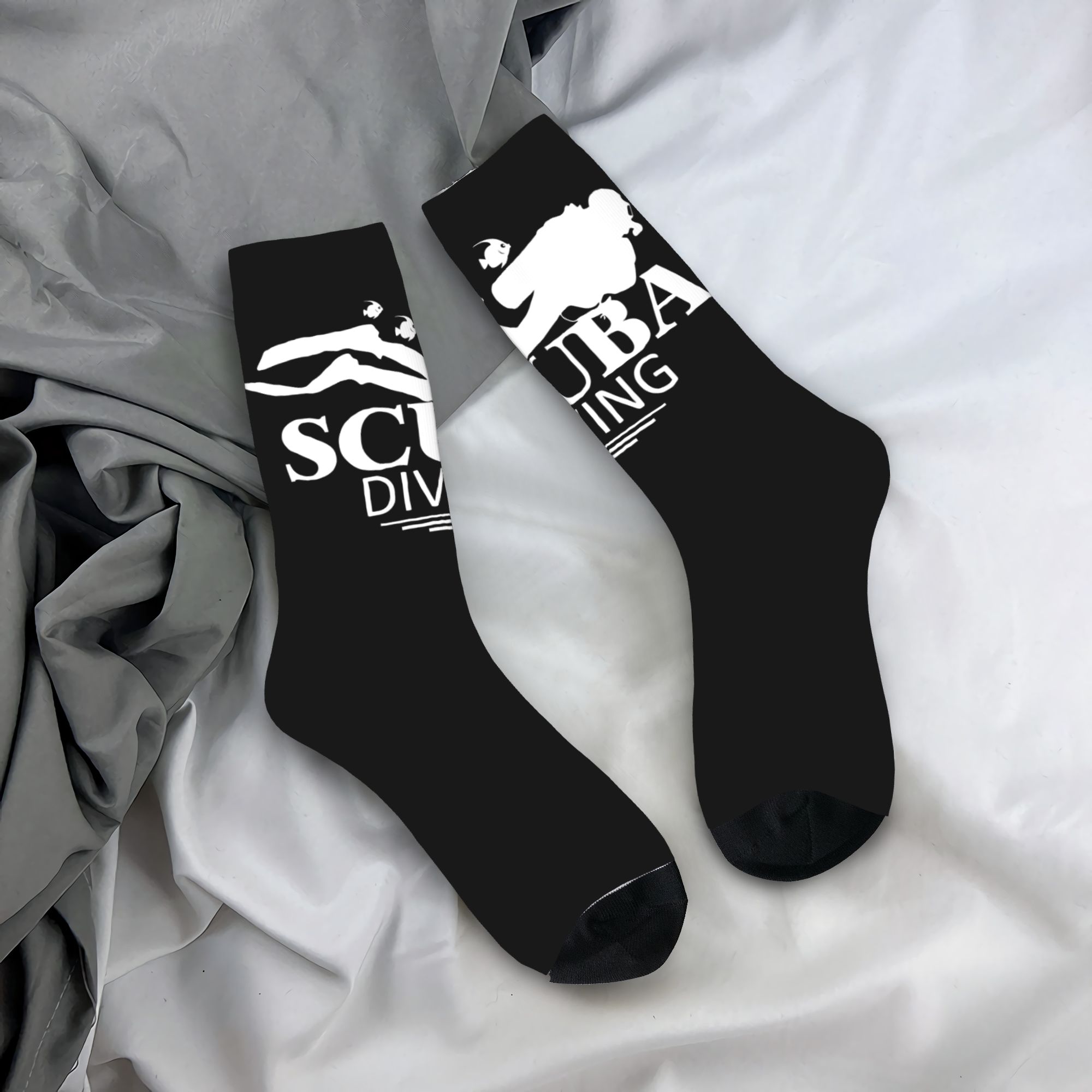 3D Printing Custom - Benutzerdefinierte lustige Tauchsocken für Männer und
