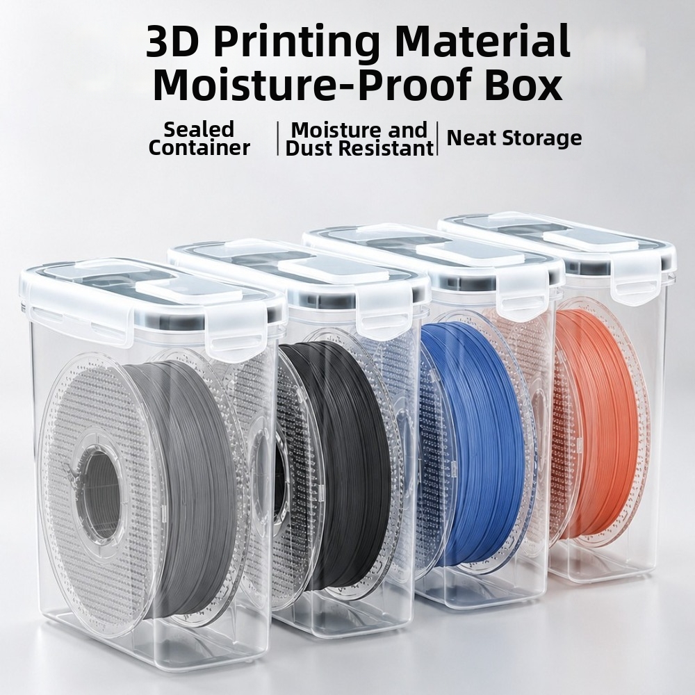 3D Printing With Pp - Transparenter Filamentbehälter Luftdicht Feuchtigkeitsbeständig 3D-Druck-Behälter Staubdichter