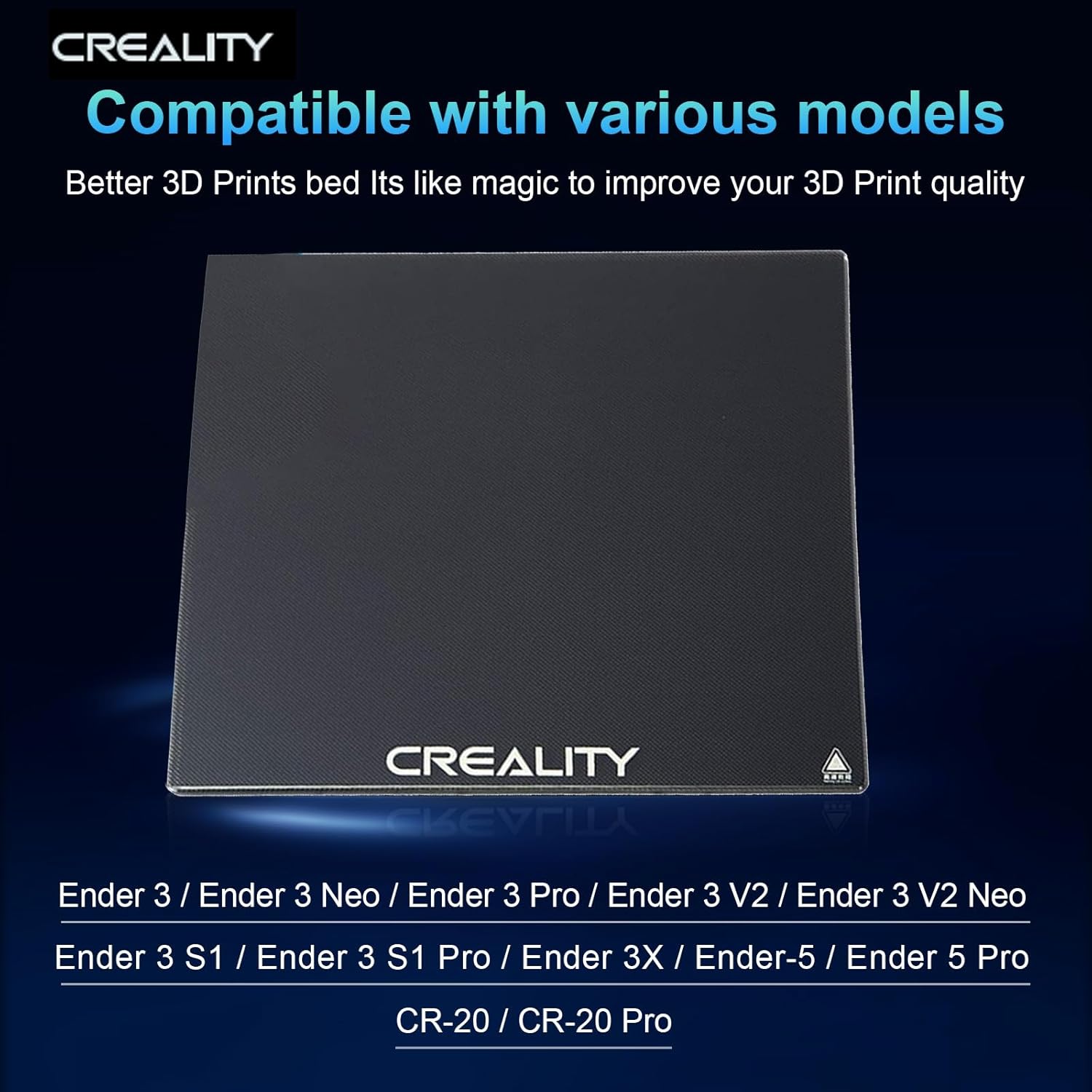 Ender 3 Upgrade Kit - Offizielles Creality Ender 3 Glasbett, Verbesserte,