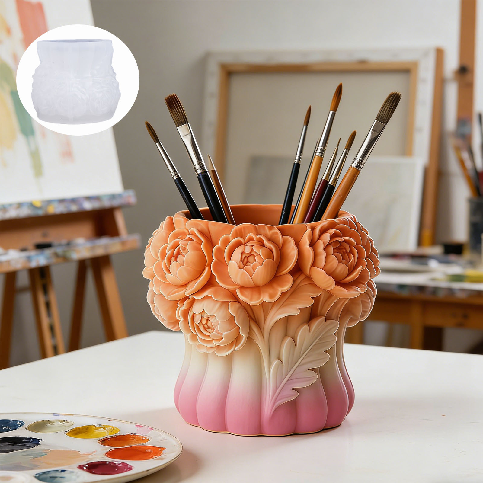 3D Rosenblumen-Vasen-Silikonfo – 3D Printing Vase Bewertung und Preis