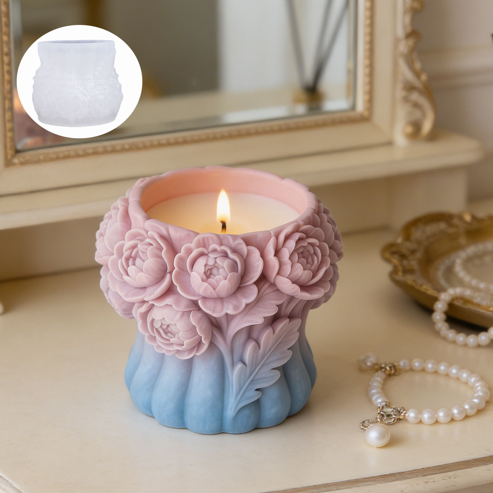 3D Rosenblumen-Vasen-Silikonfo – 3D Printing Vase Bewertung und Preis