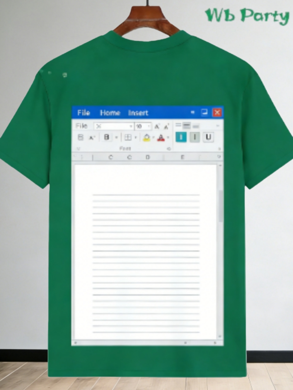 Casual Excel T-shirt für Männe – 3D Printing Online Service Bewertung und Preis