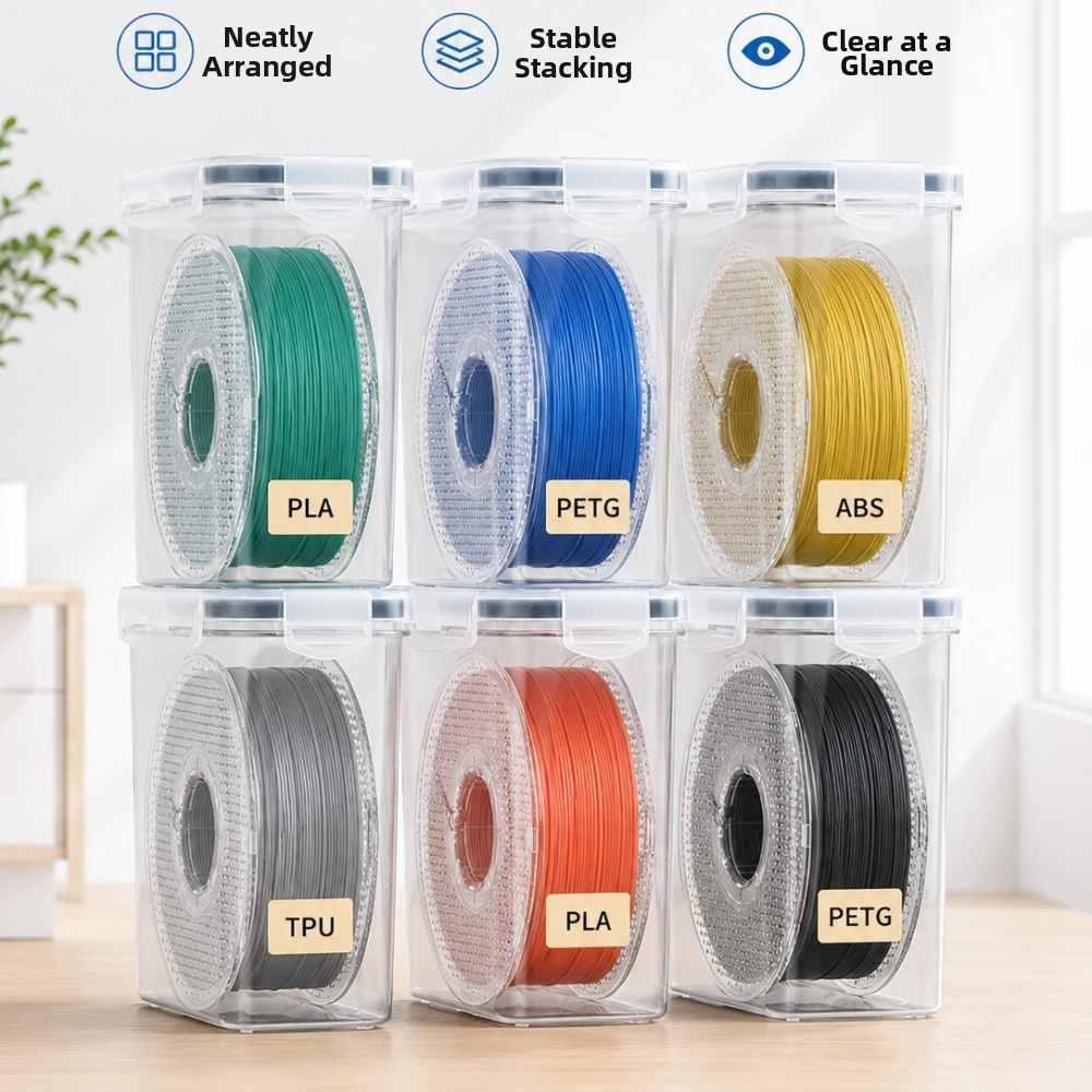 Transparenter Filamentbehälter – 3D Printing With Pp Bewertung und Preis