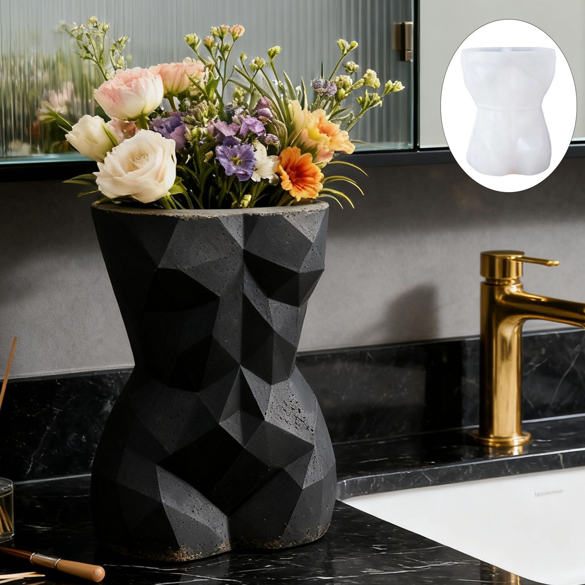 3D geometrische weibliche Körp – 3D Printing Vase Bewertung und Preis