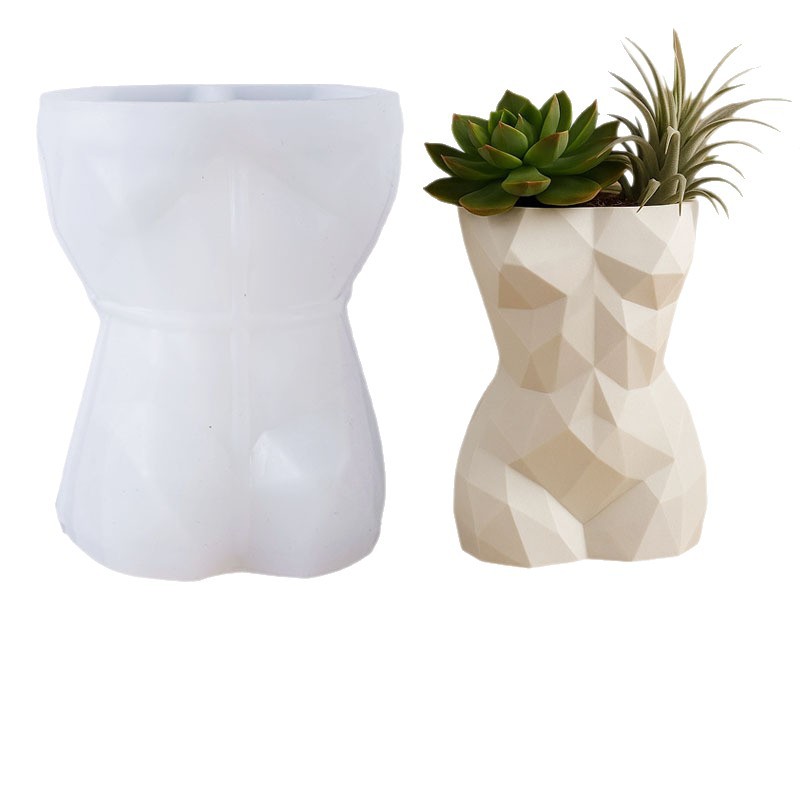 3D geometrische weibliche Körp – 3D Printing Vase Bewertung und Preis
