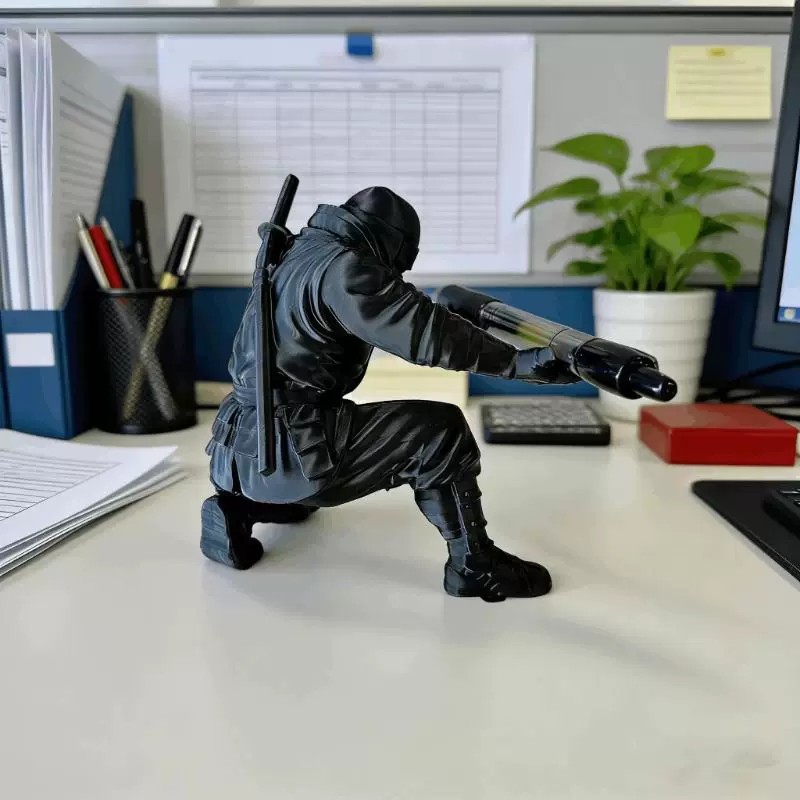 Ninja-Stiftehalter 3D-Gedruckt – 3D Printing Office Setup Bewertung und Preis