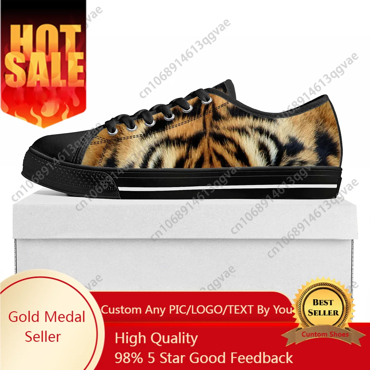 Tiger Stripe 3D-Druck Low-Top- – 3D Printing Custom Bewertung und Preis