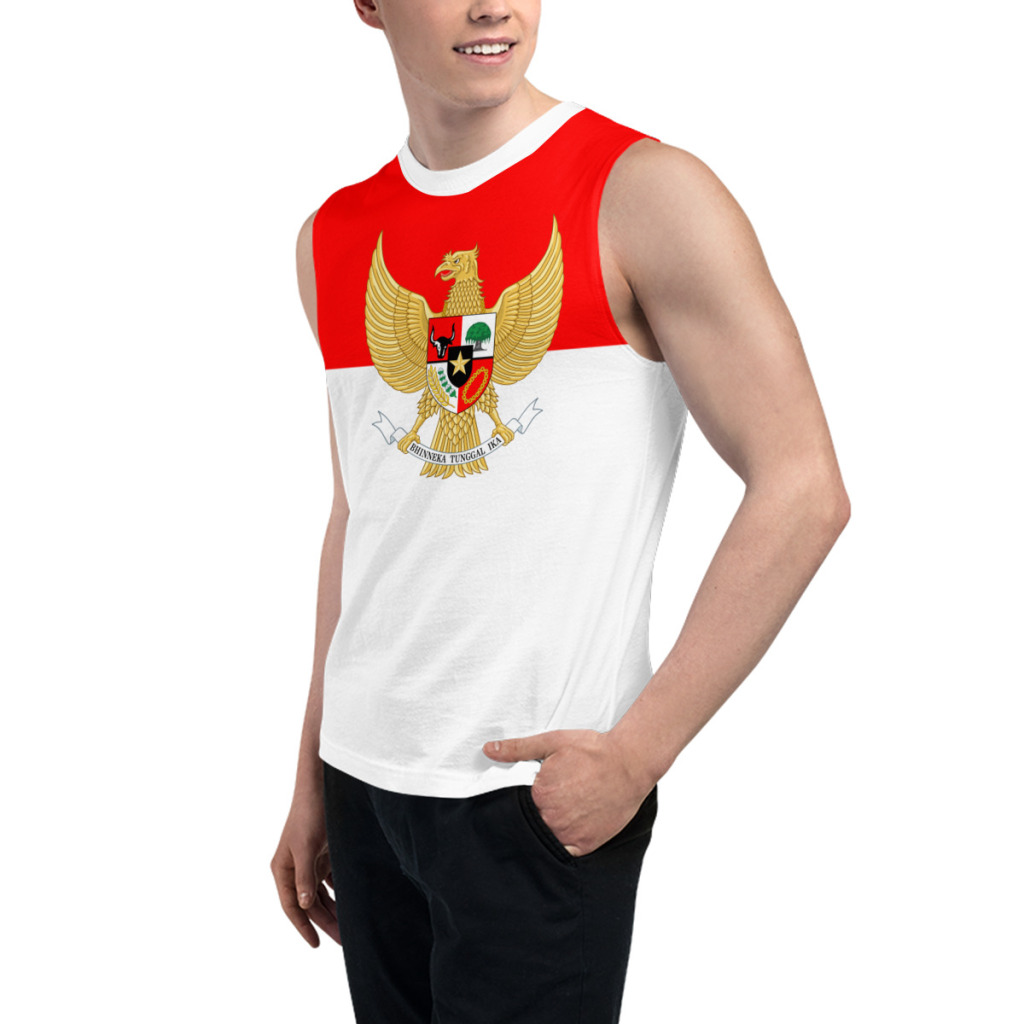 Ärmelloses T-Shirt mit Indones – 3D Printing Indonesia Bewertung und Preis