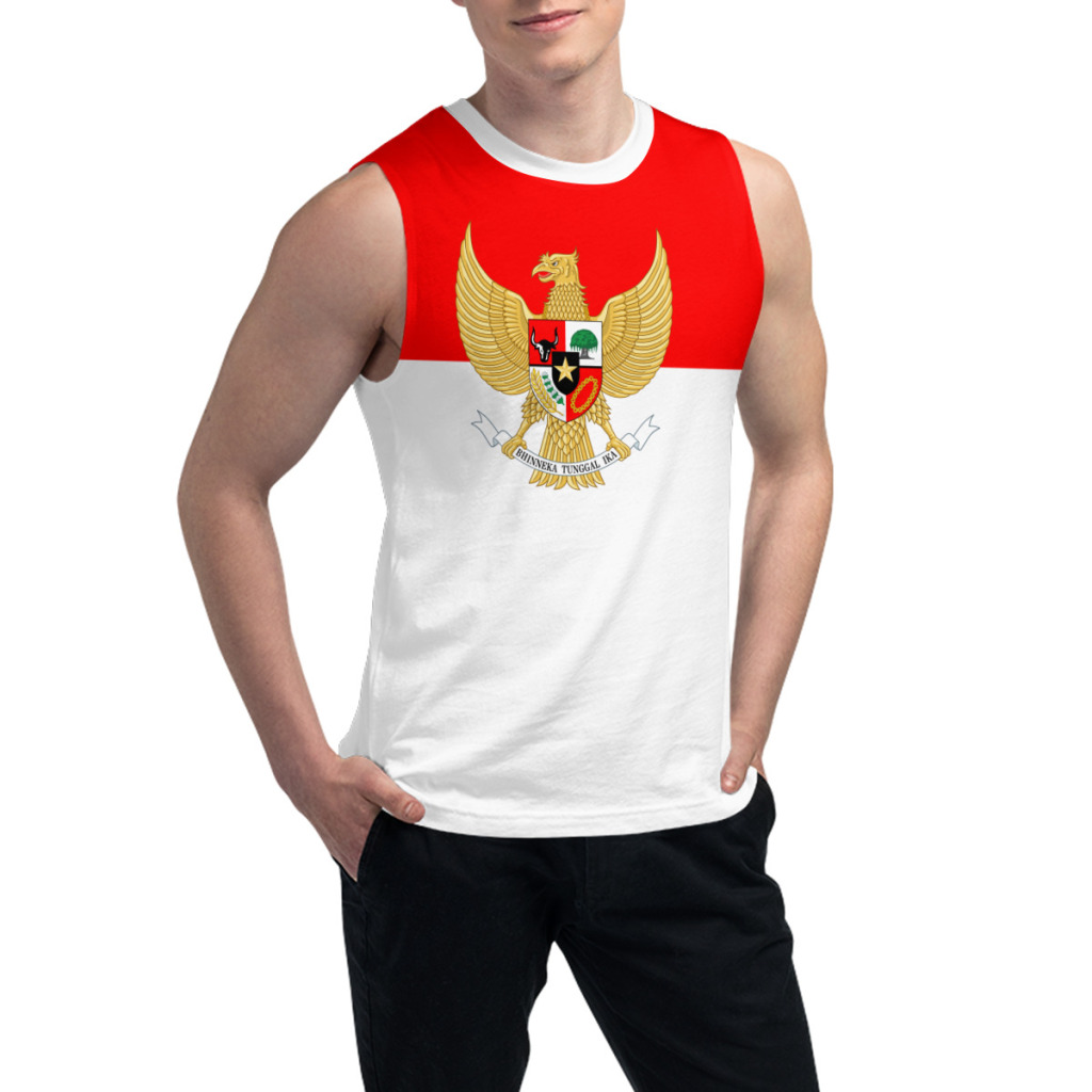 Ärmelloses T-Shirt mit Indones – 3D Printing Indonesia Bewertung und Preis